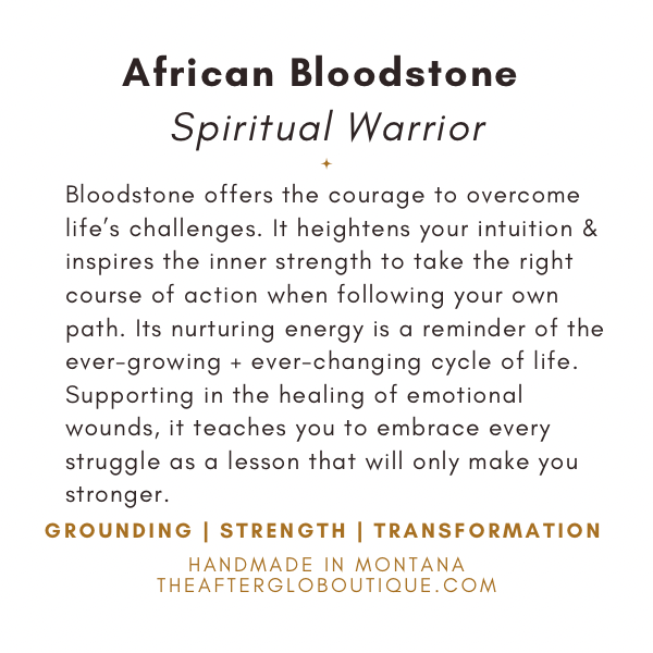 African Bloodstone (Shine or Matte) | 10mm | 8mm