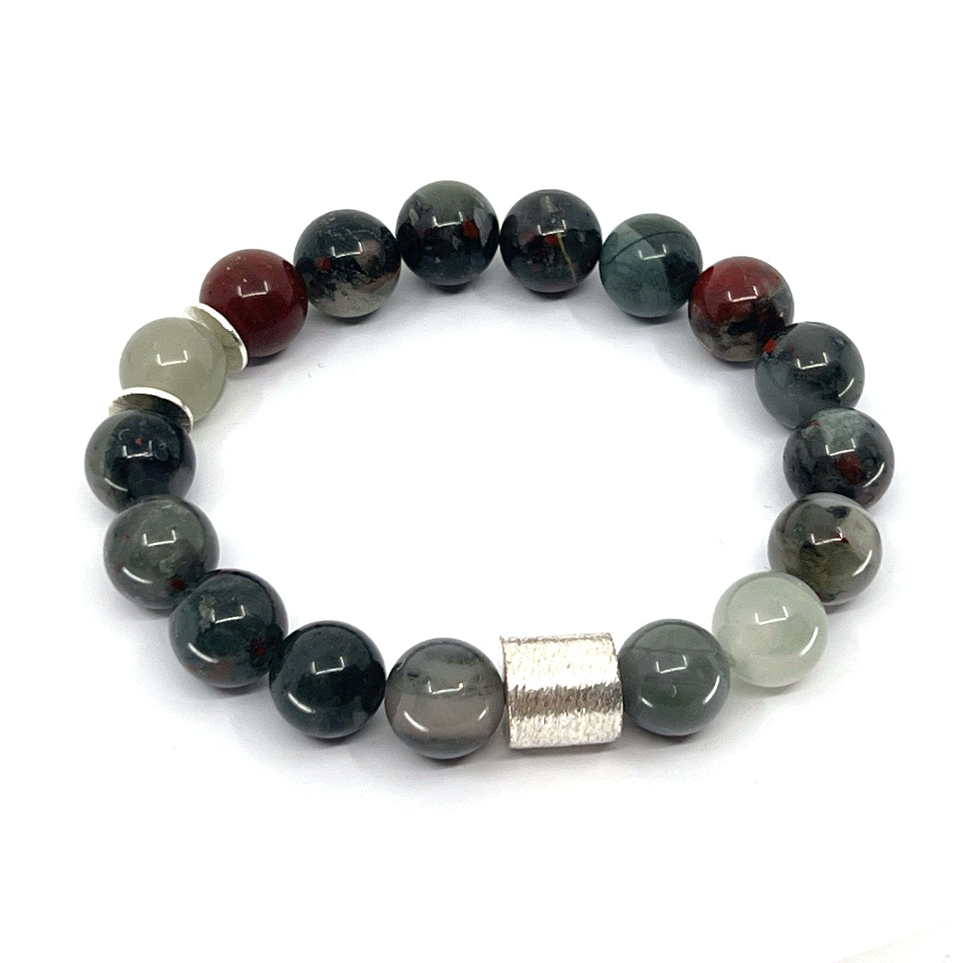 African Bloodstone (Shine or Matte) | 10mm | 8mm