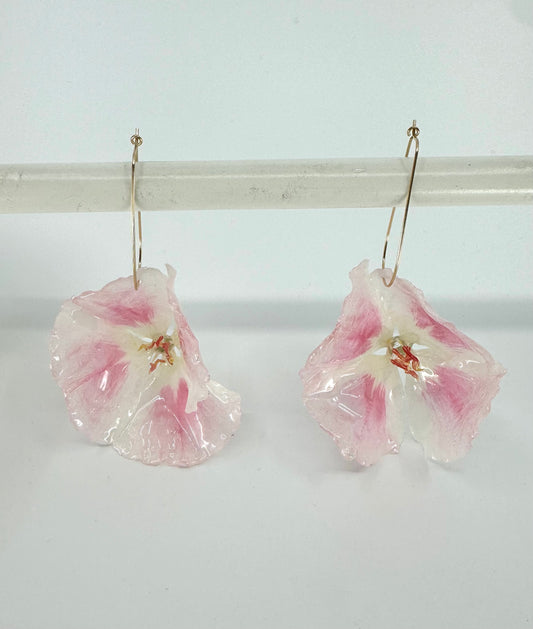 GENUINE GODETIA DROP EARRINGS | GOLD FILLED