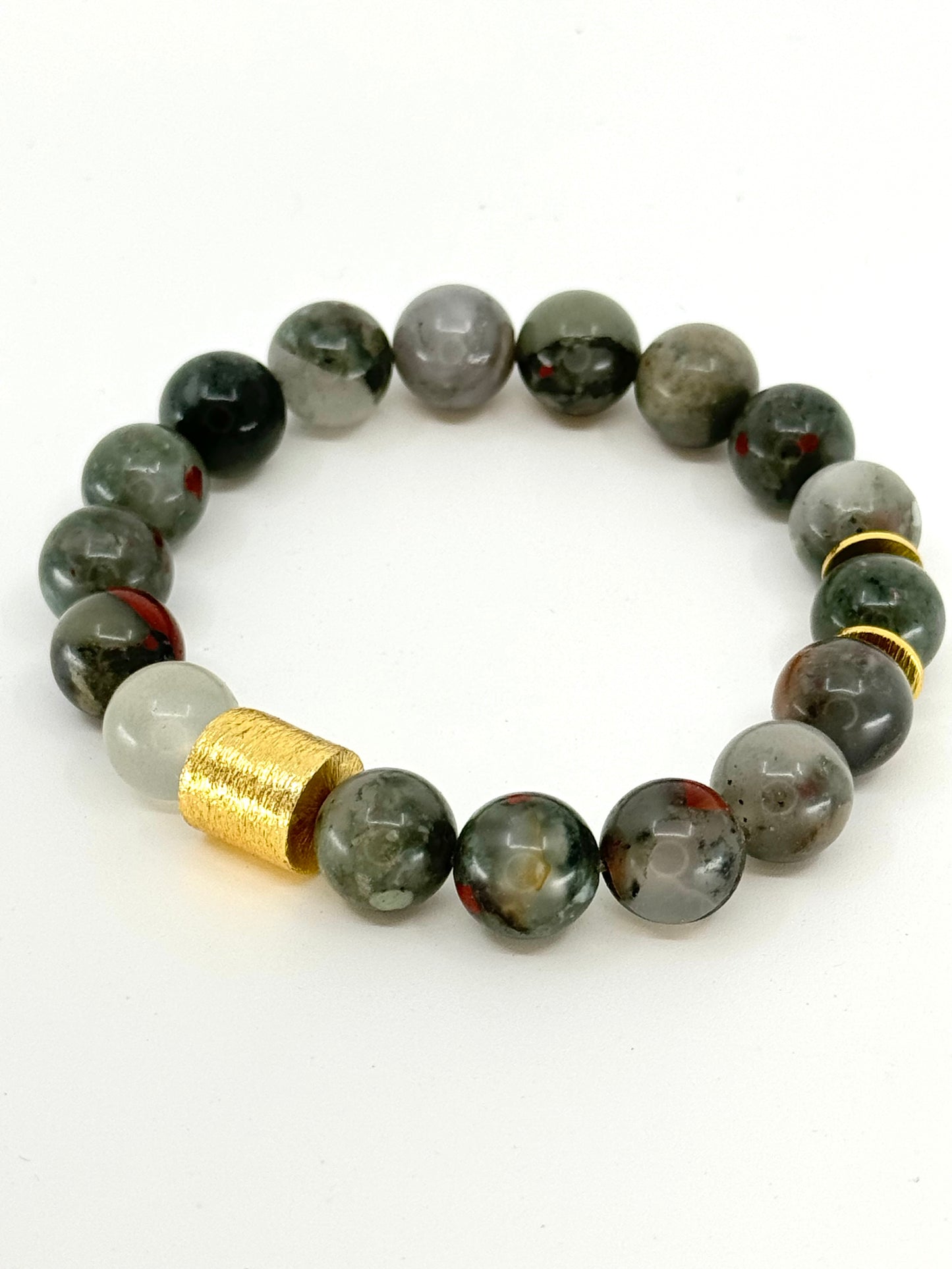 African Bloodstone (Shine or Matte) | 10mm | 8mm